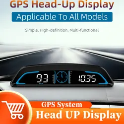 GPS/OBD HUD Auto Speedometer Head Up Display on Board Computer Digital Clock Alarm Monitor Automobile Accessories for All Car