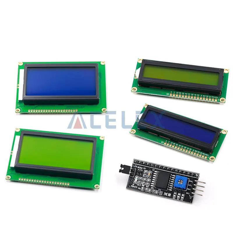 1 Stuks Lcd Module Blauw Groen Scherm Iic/I2c 1602 Voor Arduino 1602 Lcd Uno R3 Mega2560 Lcd1602