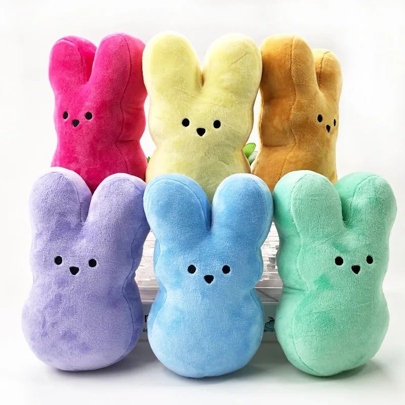 Lapin en peluche pour enfants, lapin Peep, jouets de Pâques, simulation d'animal en peluche, beurre, oreiller doux pour enfants, cadeaux pour filles, 50cm