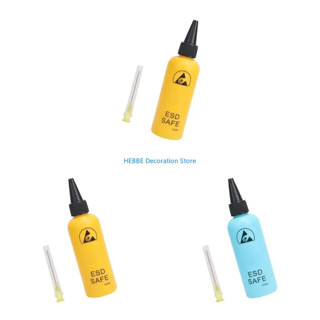 B0KC Accuracy Fluid Control Bottle 100ml With Ergonomic Grip And Detachable Untarnished Tip For Maintenance Specialists