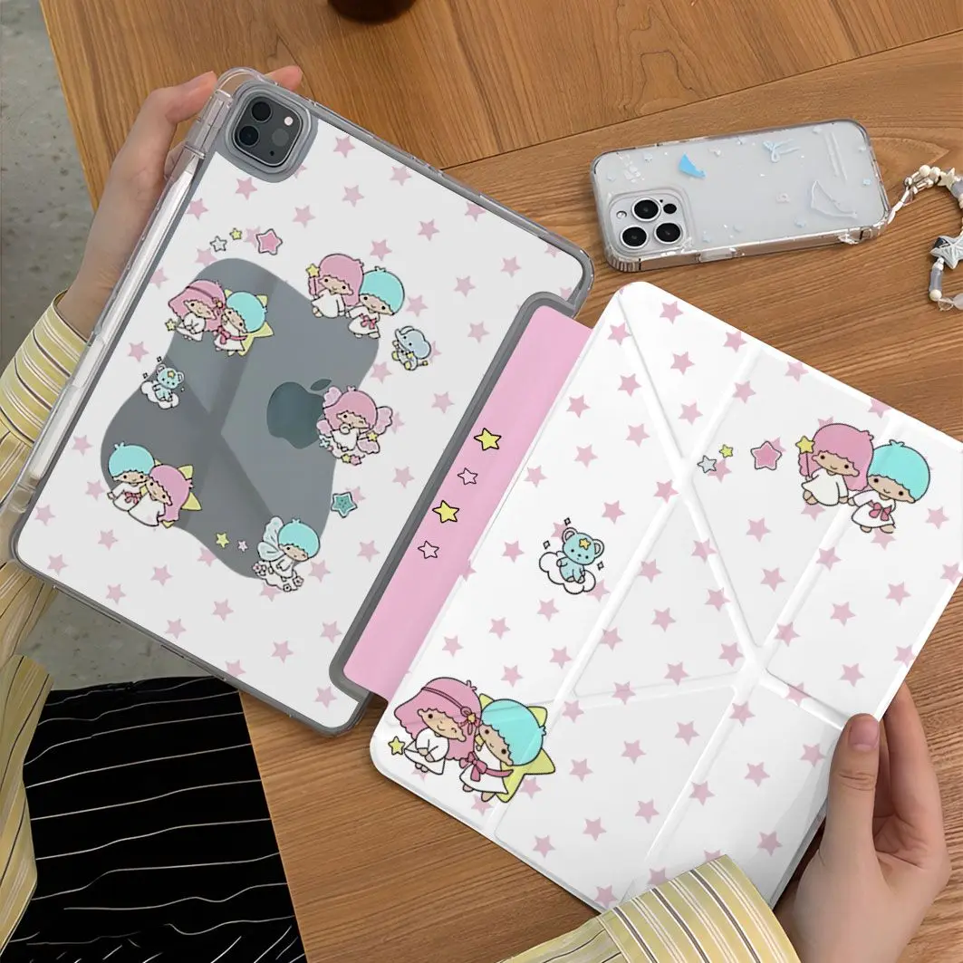 

Stars Gemini Stars Cartoon iPad Case For iPad Pro 12.9in Air7 10th 11th iPad Pro 11 13in 2025 M4/5 Anti-fall Protected Cover
