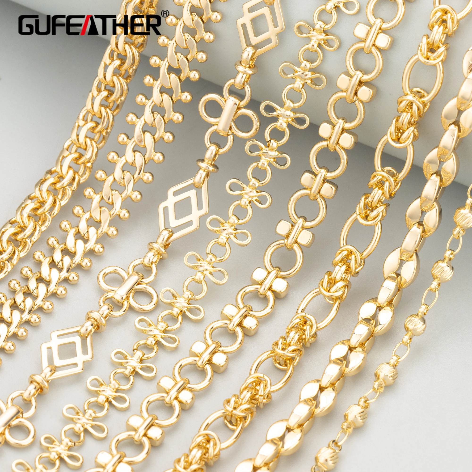 

GUFEATHER,50cm/lot,C424,chain,18k gold rhodium plated,copper,nickel free,hand made,charms,jewelry making,diy bracelet necklace