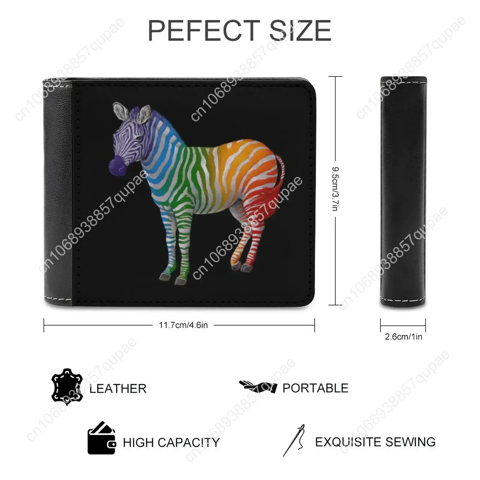Zebra Stripes Smith Paul Fashion Designer Pattern Leather Men's Wallets Hot Selling New Men's Wallet Trend Card Pack Purse Cone