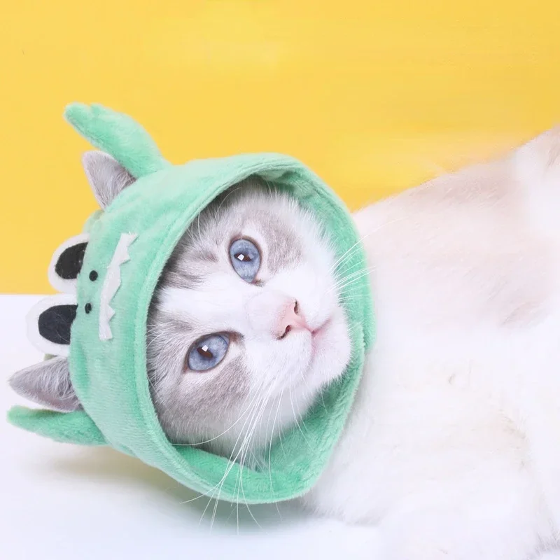 Crocodile Series Pet Headgear Cute Design Japanese And Korean New Headgear Cat Hat Puppy Headgear Cat Hat Pet Supplies