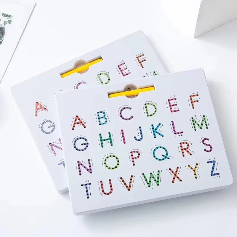 Double Sided Magnetic Alphabet Double-Sided Upper And Lower Case Letter Writing Exercise Book Reusable Magnetic Exercise Book