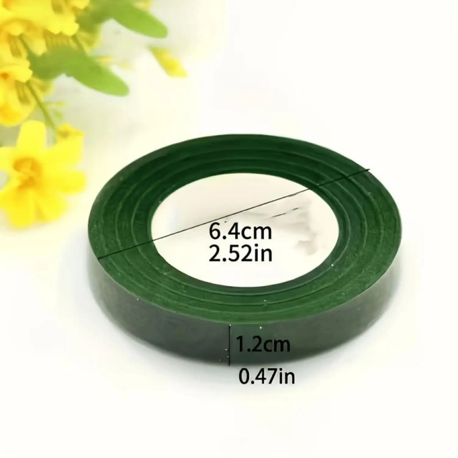 12Rolls 15Yards Floral Stem Tape Florist Tape Green Floriculture Tape Long Stamen Wrapping Flower Supplies Flower Tape