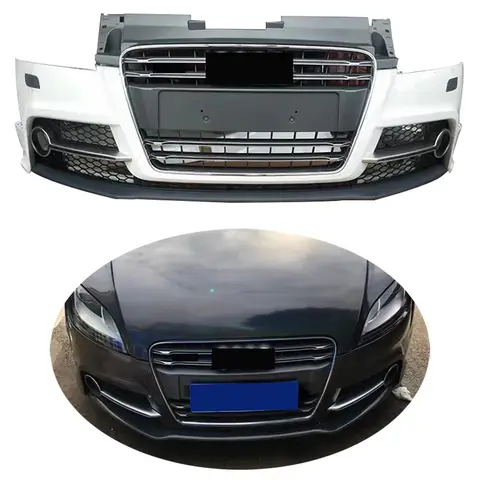 New Product Car Body Kit TT MK2 Upgrade to TTS Front Bumper with Grille for Audi TT TTS 2008-2014