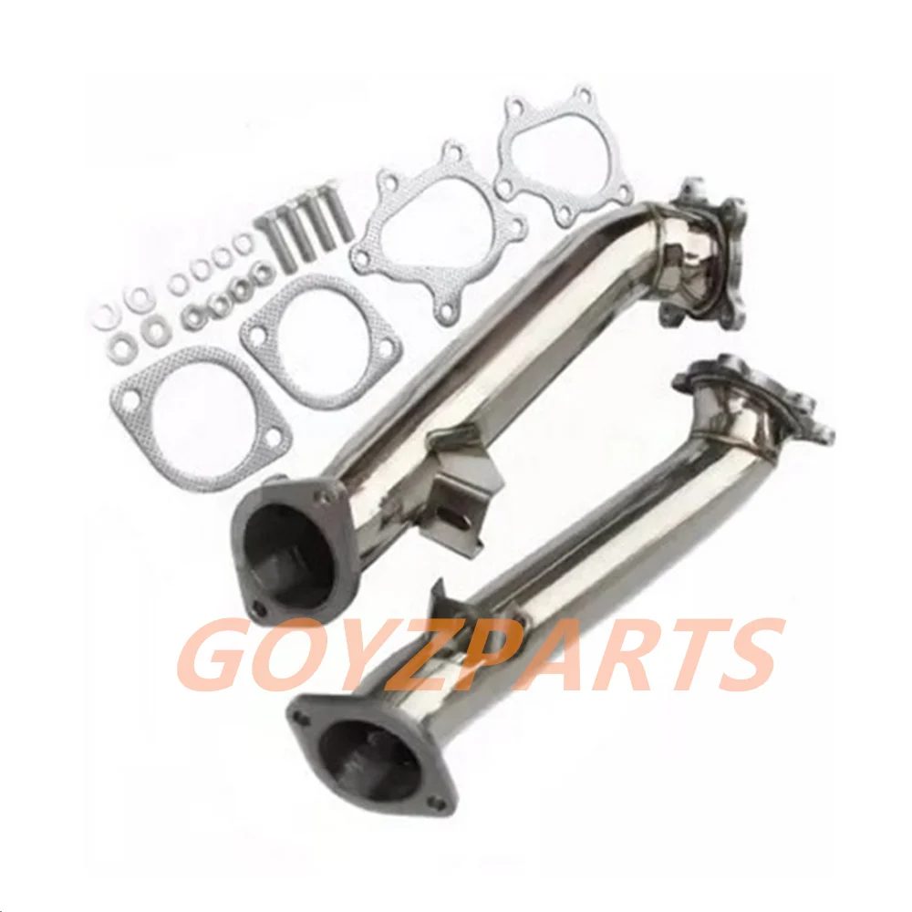 Tubo de escape de coche Twin Turbo mModificación adecuado para Nissan GTR R35 VR38DETT V6 3.8L 3" 2009-2018