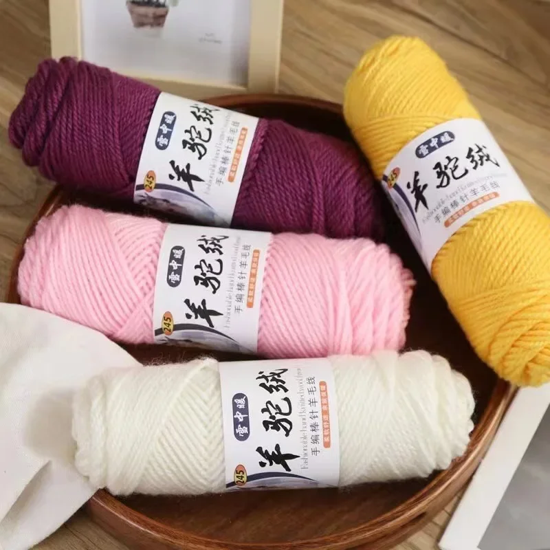 

100g/ball alpaca wool yarn coarse yarn hand woven to make warm and fashionable sweaters windbreakers jackets scarves hats yarn