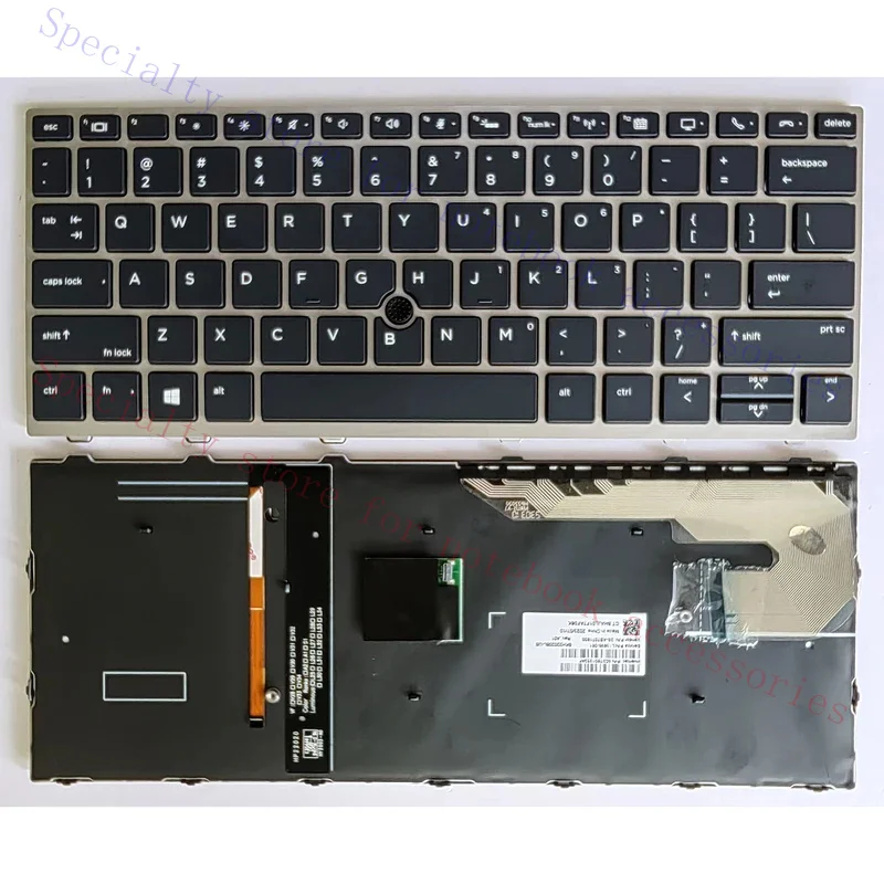US Laptop Keyboard for Hp EliteBook 730 g5 735 g5 735 g6 830 g5 830 g6 836 g5 L56442-031 L13697-031