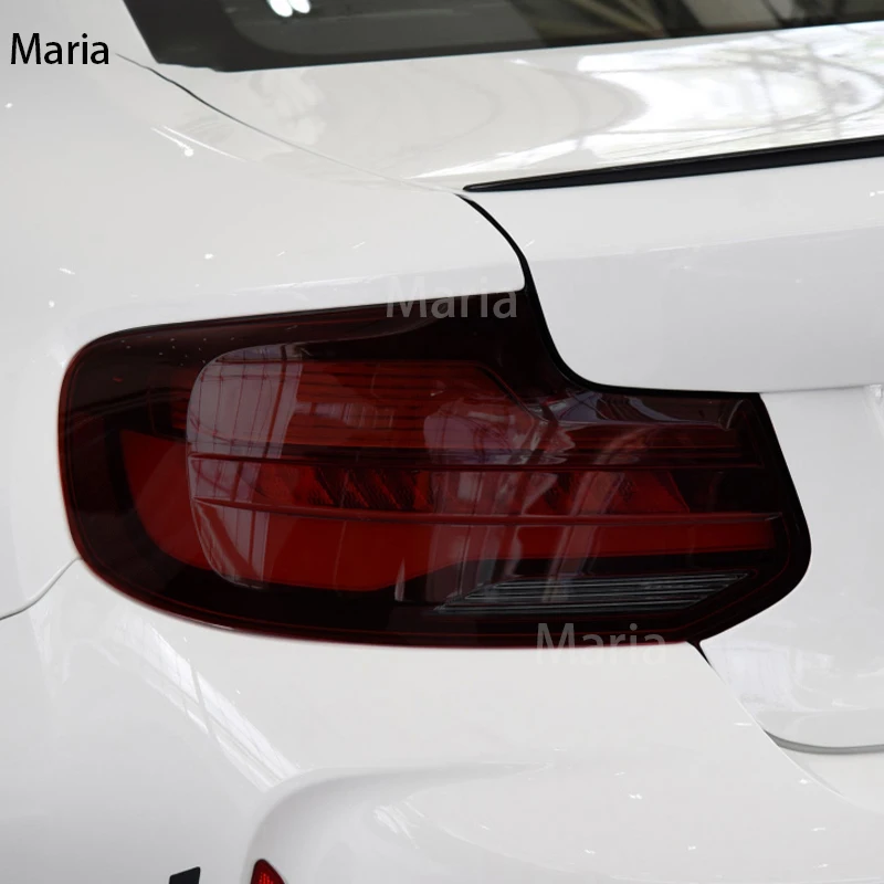 لسيارات BMW M2 F87 2016-2023 اكسسوارات السيارات العلوي الضوء الخلفي طبقة رقيقة واقية كشافات شفافة سوداء بولي TPU إصلاح ملصق