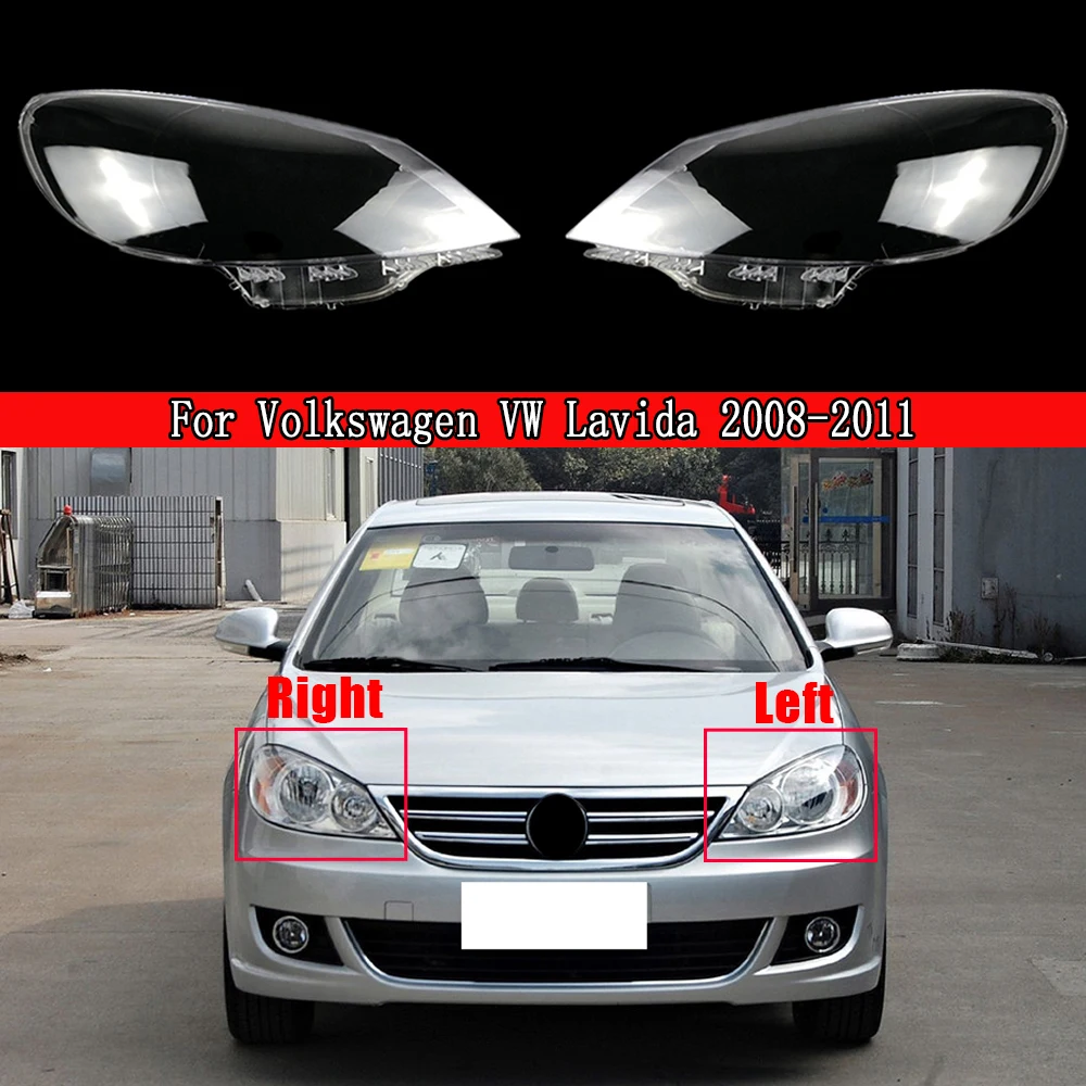 

For Volkswagen VW Lavida 2008 2009 2010 2011 Front Headlight Cover Transparent Shade Lampshade Headlamp Shell Lens Plexiglass