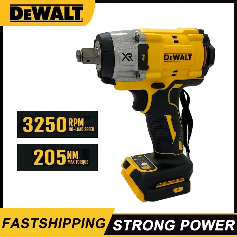 

Dewalt 3250RPM Cordless Electric Wrench 205N.m Brushless Impact Wrench High Torque Power Repair Tool For Dewalt 20V Battery
