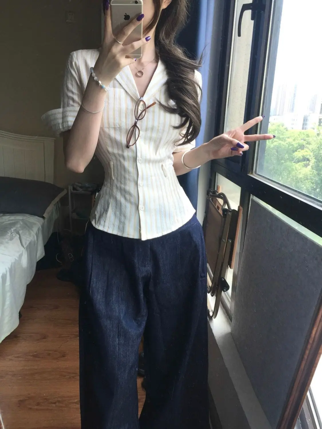 

2000s Polo T-shirt Woman Clothing Punk Vintage Y2k Harajuku Korea Stripe Slim Fashion Summer Hot Girl Goth Grunge Emo Tee Casual