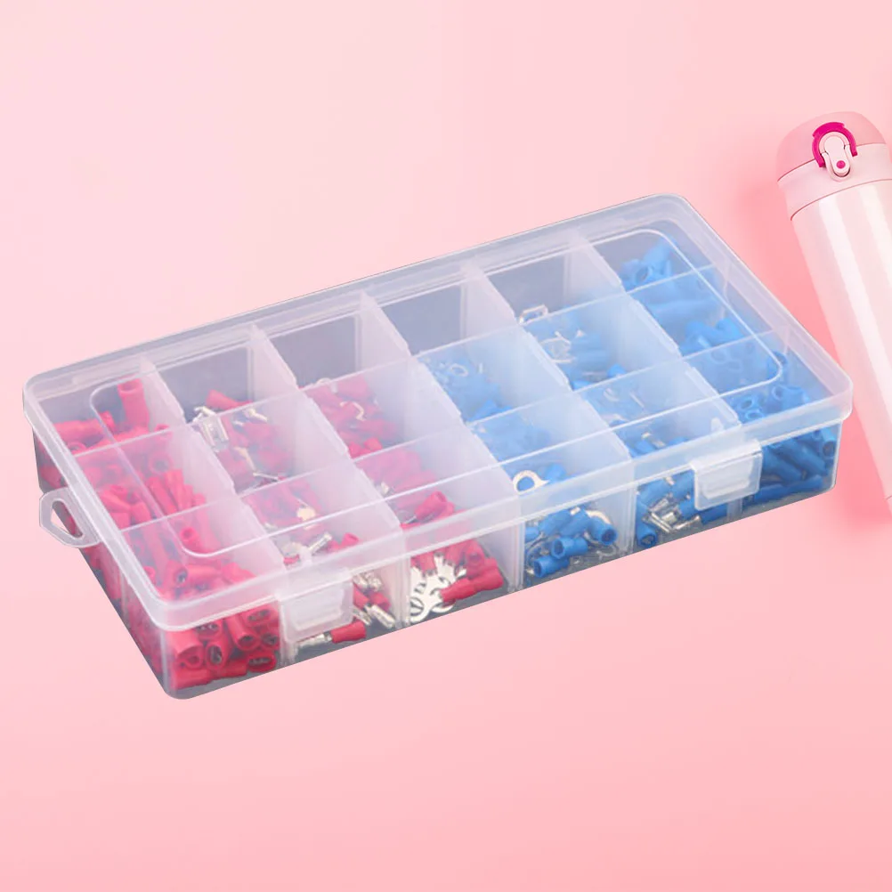 

360pcs Crimp Connectors Terminal Combination Electrical Insulated Cable Lugs Kit Brass PVC Butt Ring Spade Quick Disconnect