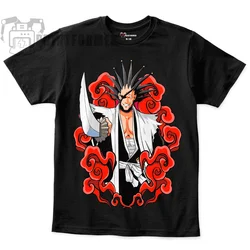 Bleach T-Shirt Zaraki Kenpachi Ichigo Bankai Manga Strip Horror Shirt All Size 100 Cotton