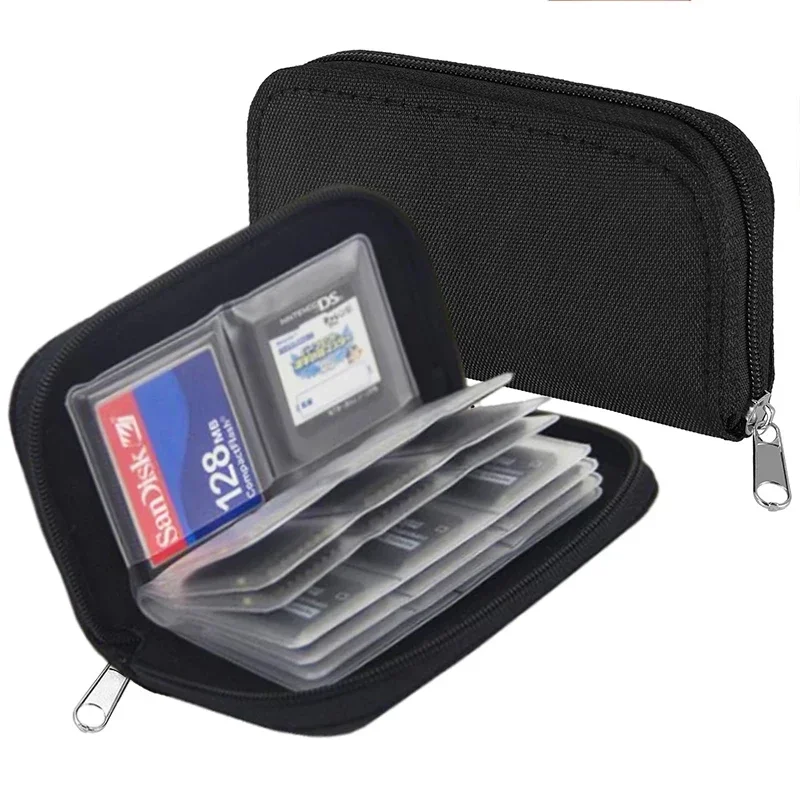 Cartera de almacenamiento para tarjetas de memoria, estuche para CF, SD, Micro SD, TF, MINI tarjeta SD, 22 ranuras