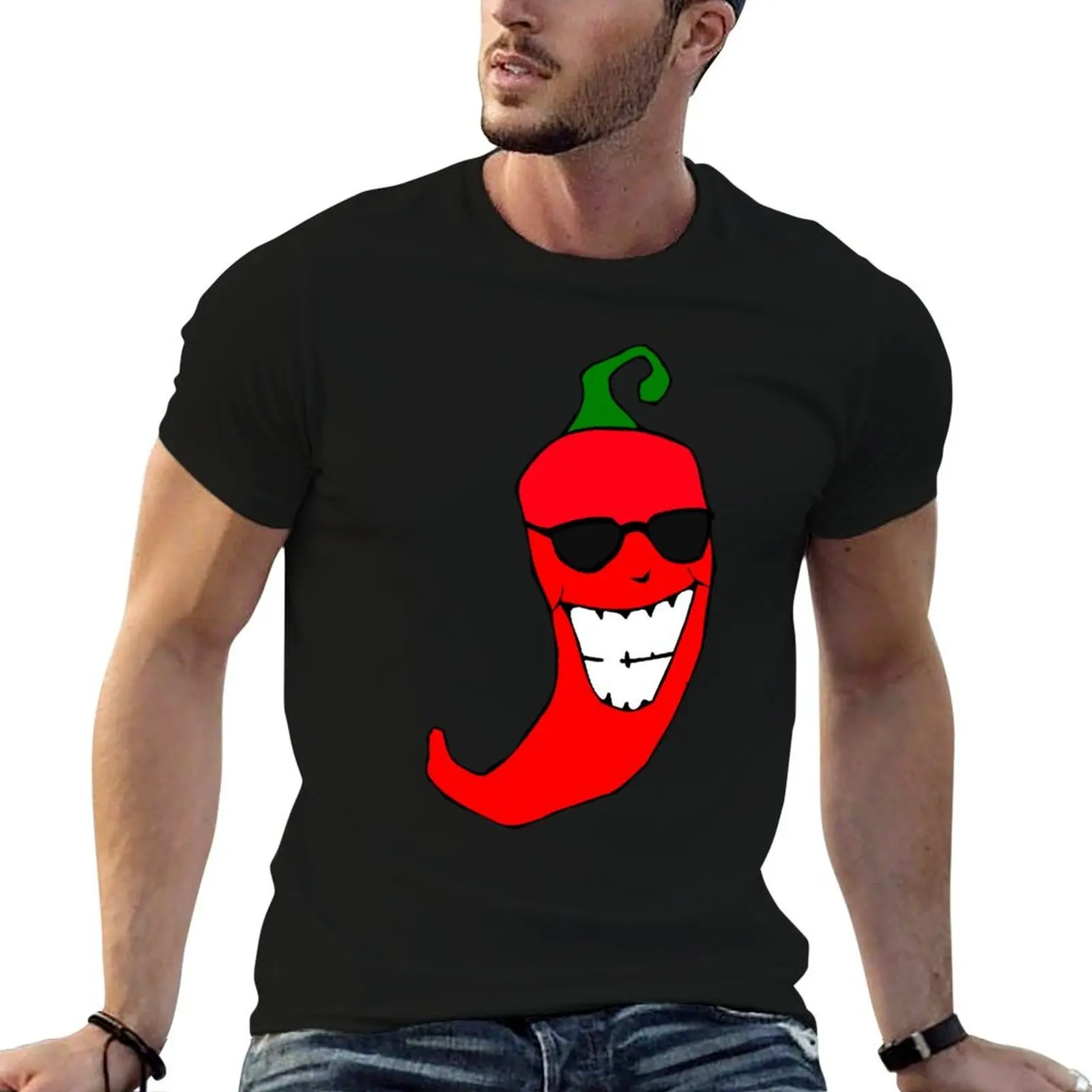 

man man graphic summer t T-Shirt Pepper Cool Hot men shirt man Mister tees for shirts shirts g t t Red for