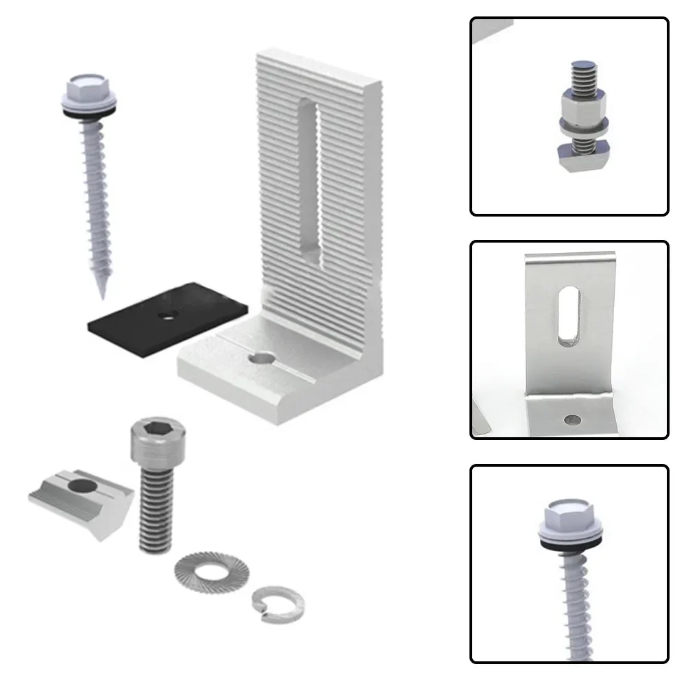 Long lasting Mounting Solution with Aluminum L Type Panel Mounting Bracket for Solar Modules Sturdy Construction