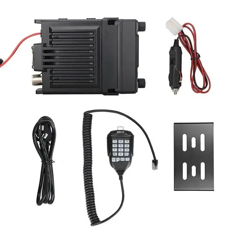 QYT KT-5000 Pemancar Radio Mobil Seluler Dual Band VHF UHF Mikrofon Keyboard Layar Panel Depan Dapat Dilepas Interkom Nirkabel