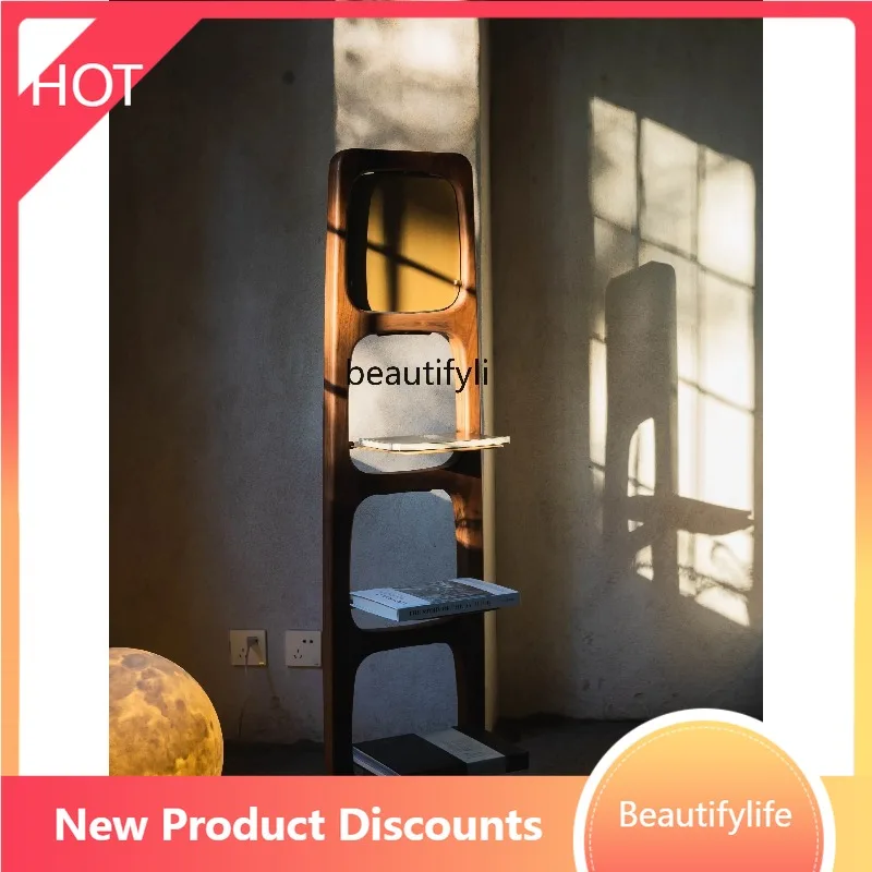 A07 Полка из массива дерева, спинка дивана, книжные полки, перегородка, гостиная, угловые напольные книжные полки