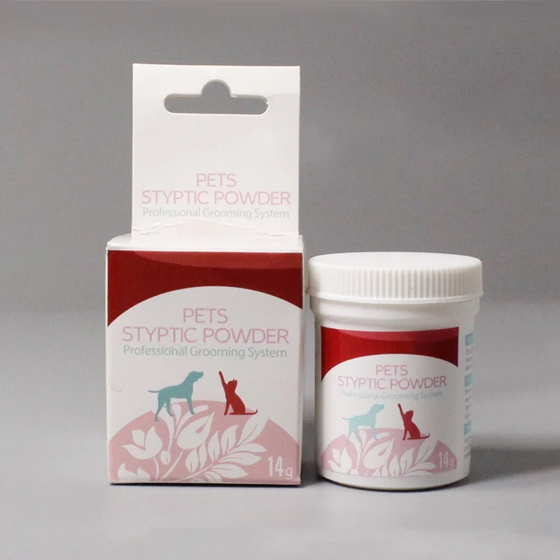 14g/Bottle Pet Styptic Stop Bleeding Powder Birds Anti-inflammatory Antibacterial Broken Injury Traumatic Hemostatic Powder