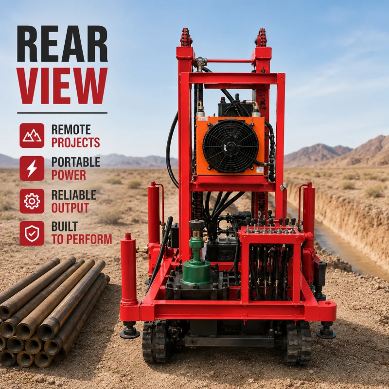Self Propelled Crawler Water Well Drill For Remote Village Water Supply With Reliable Diesel Power Water Well Rig Manufacturer