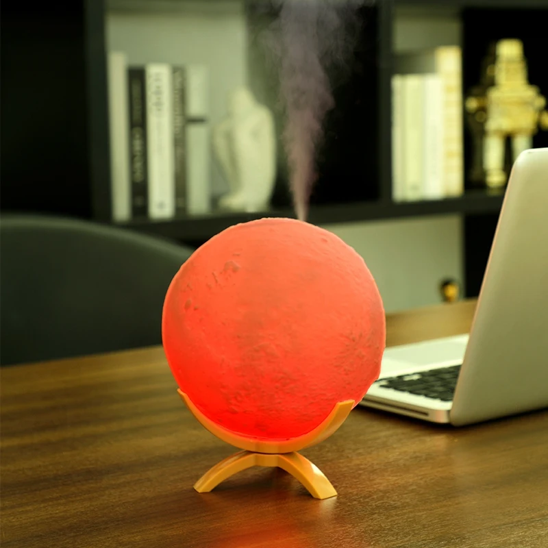 1500ML USB Aroma Diffuser Ultrasonic Essential Oil Air Humidifier 3D Moon Lamp Night Light Cool Mist Purifier