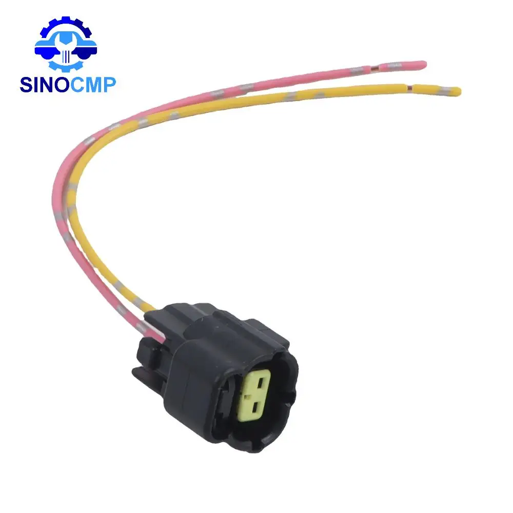 Conector de válvula solenóide de 1 unidade com 2 linhas para solenóide Kobelco SK-6E para SK-8