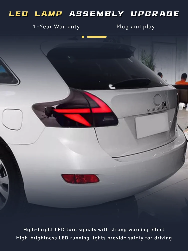 

Автомобильные светодиодные ходовые огни (DRL) для Toyota Venza 2009-2013: Модернизированные задние фонари, светодиодные лампы, аксессуары для автоинструментов