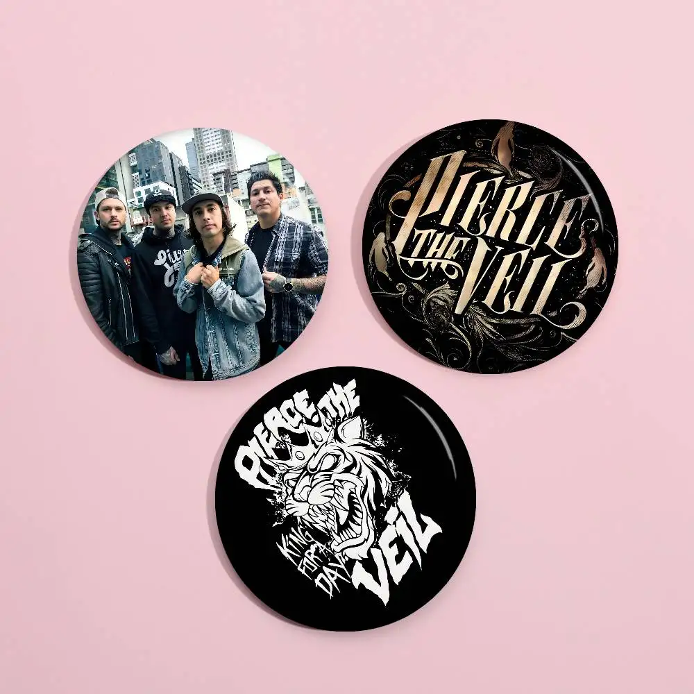 Post-core BandPierce The Veil Anime Button Pin Handmade Brooch For Clothes Cartoon Badge Backpack Decoration Jewelry Accessories