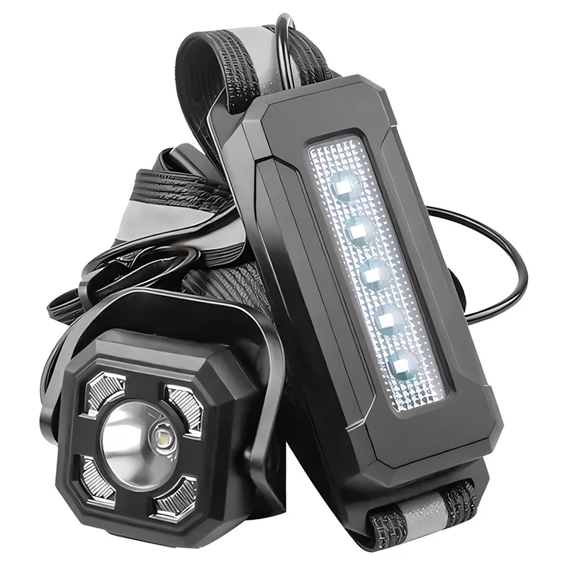 Sports Reflective Belt Backpack Lamp Night Running Cycling Led Multi Light Red Warning Adjustable Usb Charging Running Light