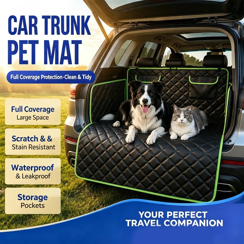 Anti-fouling Trunk Cargo Liner for Pet,Thicken Oxford Cloth Trunk Carpet,Waterproof Anti Slip Wear-Resistant Cushion for Dog