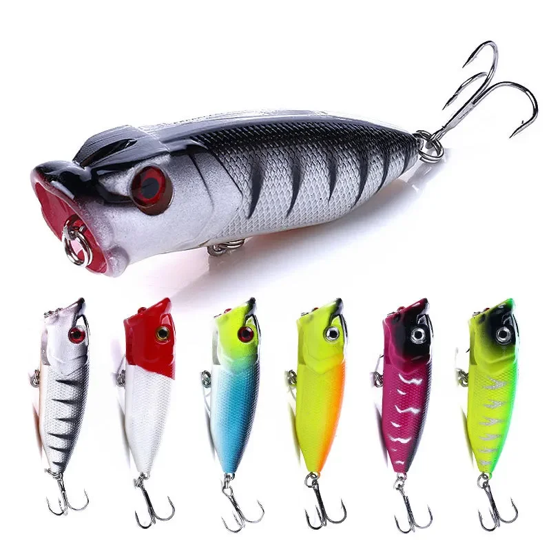 

Hot 1pcs Fishing Lures 6.5cm/12g Bait 6 Color Hard Bait Artificial Wobblers Plastic Fishing Tackle with 6# Hooks