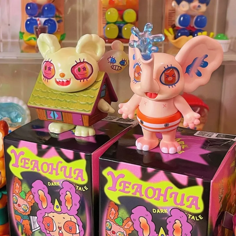 Oryginalne figurki Agan z serii Dark Forest, zabawki trendy w pudełkach niespodziankach, kolekcja ozdób, prezent urodzinowy, model z PVC - dostępne od ręki.