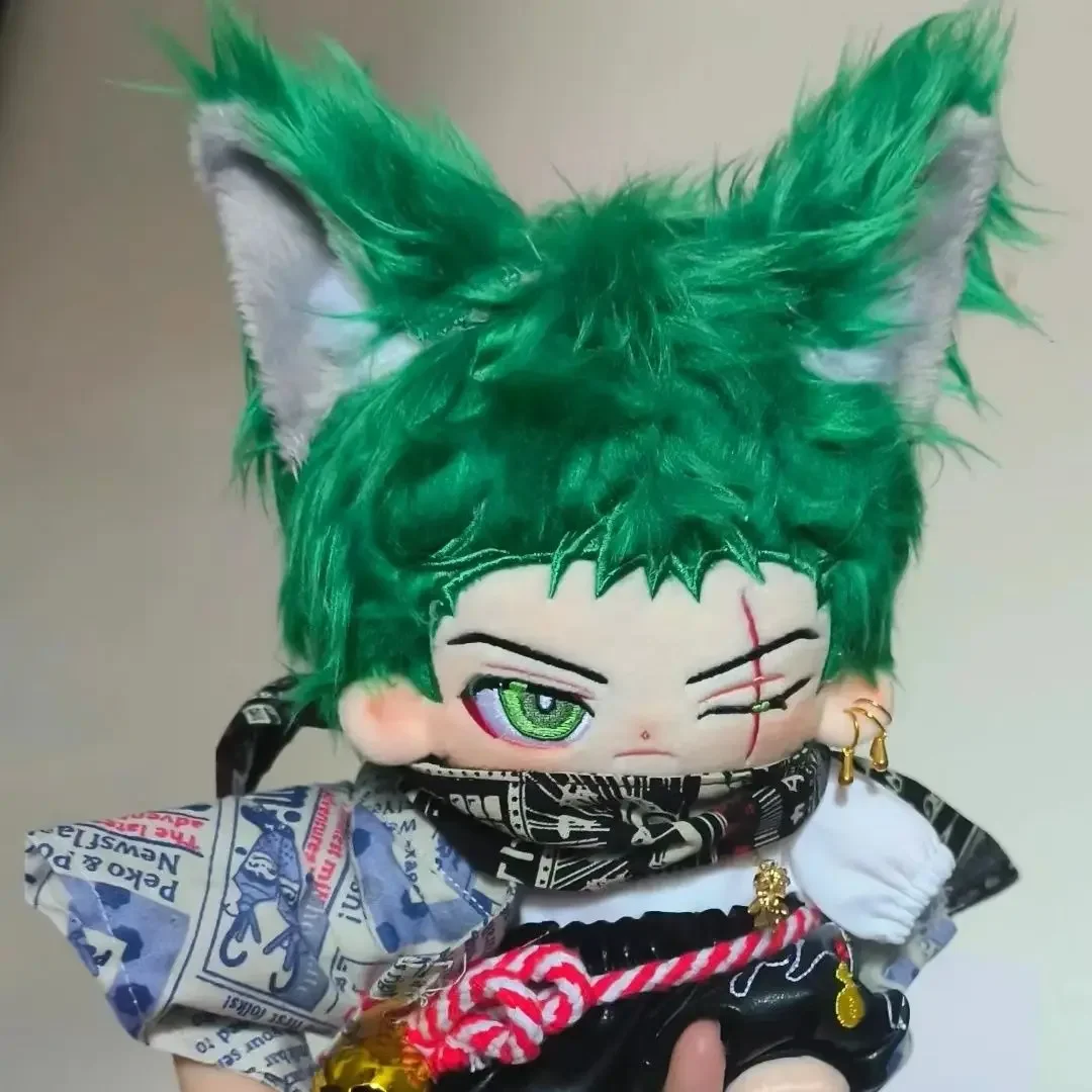 20Cm Anime Eendelig Cos Zoro Roronoa Cartoon Volwassen Verkleedpop Schattige Gevulde Pluche Pop Verjaardagscadeau Speelgoed Voor Kinderen