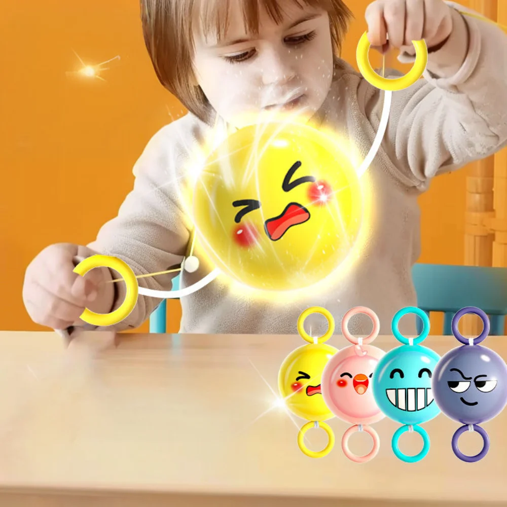 Roterende flits Vliegende bal Speelgoed Roterende kabelspeelgoed LED-licht Lichtgevend Vrije tijd Stress Relief Speelgoed Cadeau Kinderbeloning 51 mm