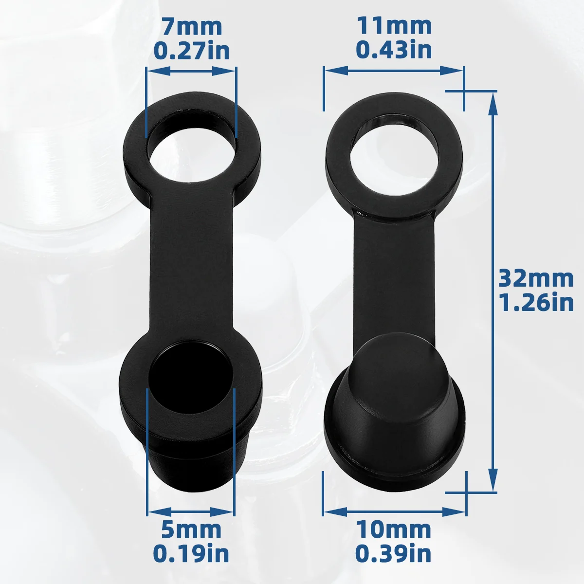 4/10/20pcs Automotive Brake Bleeding Cap Rubber Screw Dust Cover Black Rubber Waterproof And Dustproof Automotive Parts
