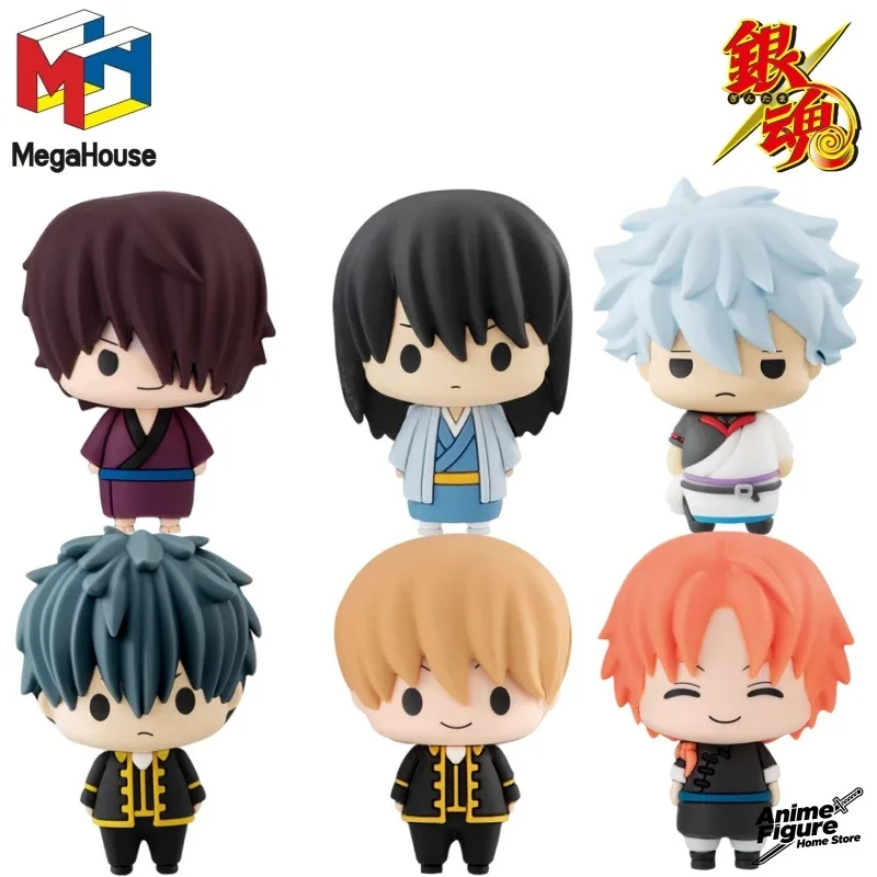 

100%Original in Stock Megahouse GINTAMA Sakata Gintoki Katsura Kotarou Q Version Anime Character Toy Model Ornaments Collection