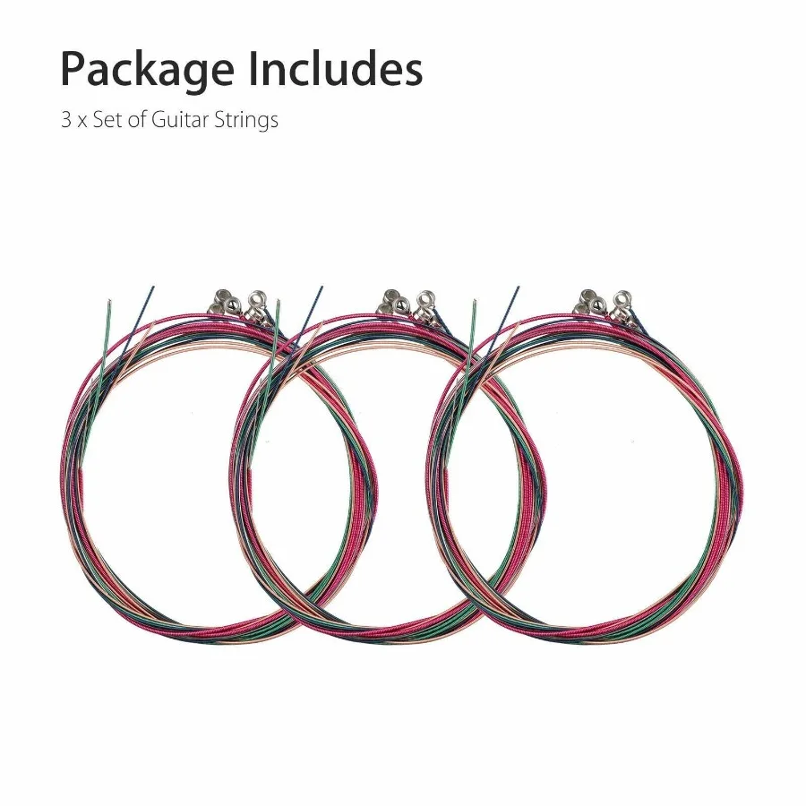 3 Sets of 6 Guitar Strings Replacement Steel String For Acoustic Guitar 1st6th - Image 6