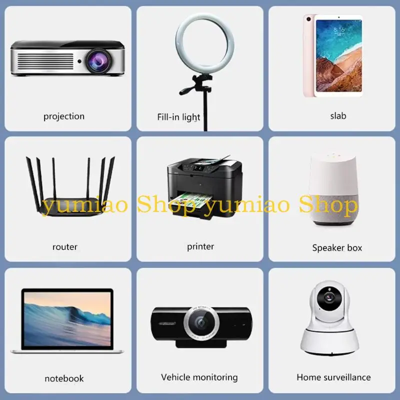 587B Efficient USB C to DC5521 12V Charging Wire USB C to DC5.5x2.1mm Power Cord Suitable for PD Devices, Long Lasts