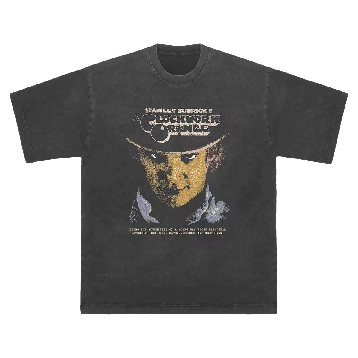 A Clockwork Orange Oversized Unisex T-shirt Streetwear Trendy Cotton New Model personality Clothes Y2k Short Couples Breathable