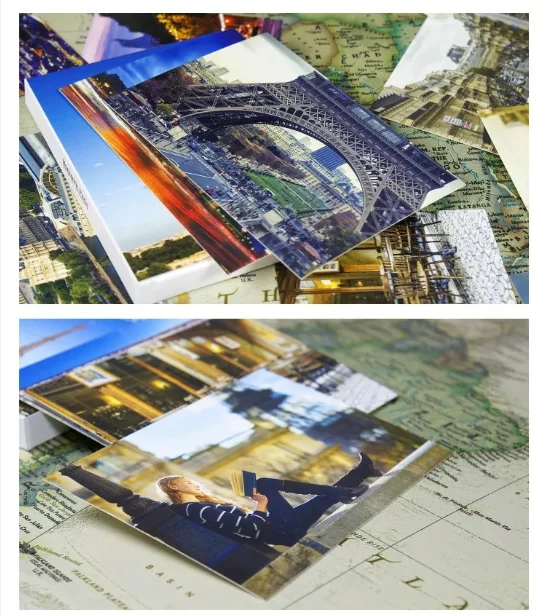 30 Sheets/Box Romantic Paris Postcards Greeting Card Wall Stickers Decorative Painting Postal Card That Can Be Mailed Gift Card