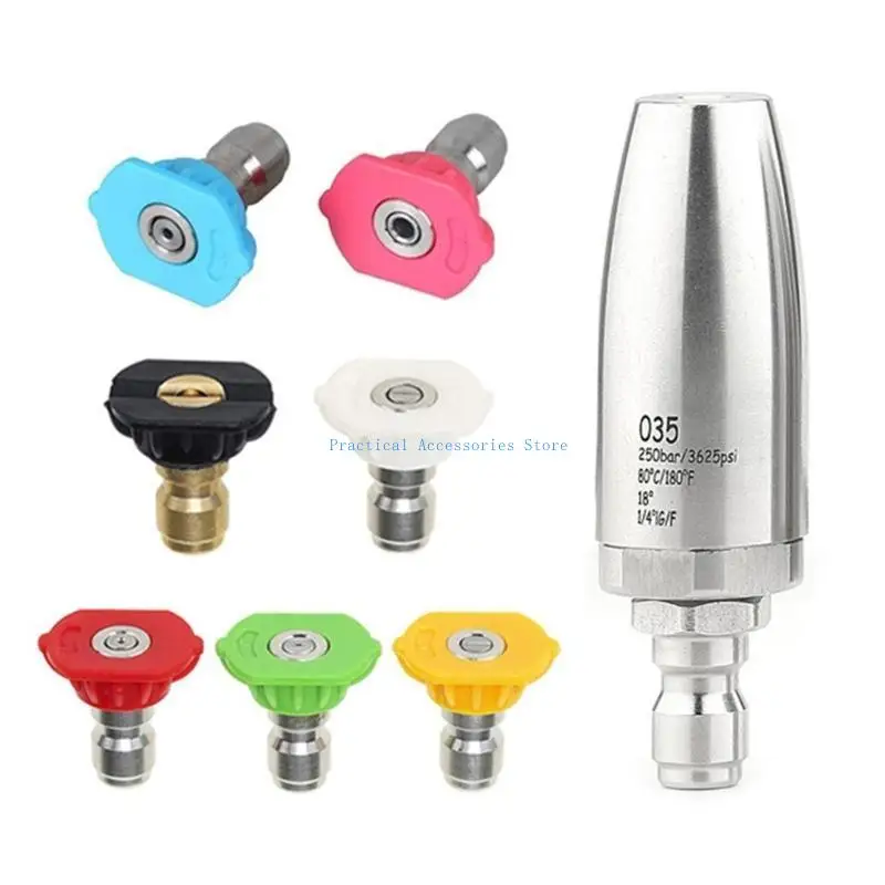 

U75E Adjustable High Pressure Water Guns Nozzle Suitable for Car Enthusiasts Gardeners Intensive Cleaning Tasks Grime Removal