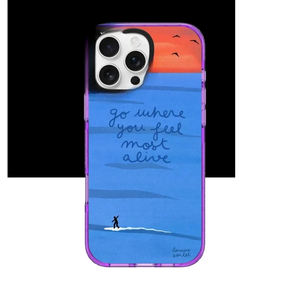 Go where you want to go Suitable for iPhone16 Pro Max magnetic mobile phone case 15