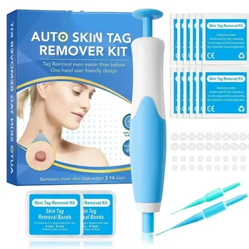 2 In1 Painless Auto Skin Tag Mole Wart Removal Kit Cleaning Tools Face Skin Care Body Wart Dot Treatments Remover Beauty Health 1