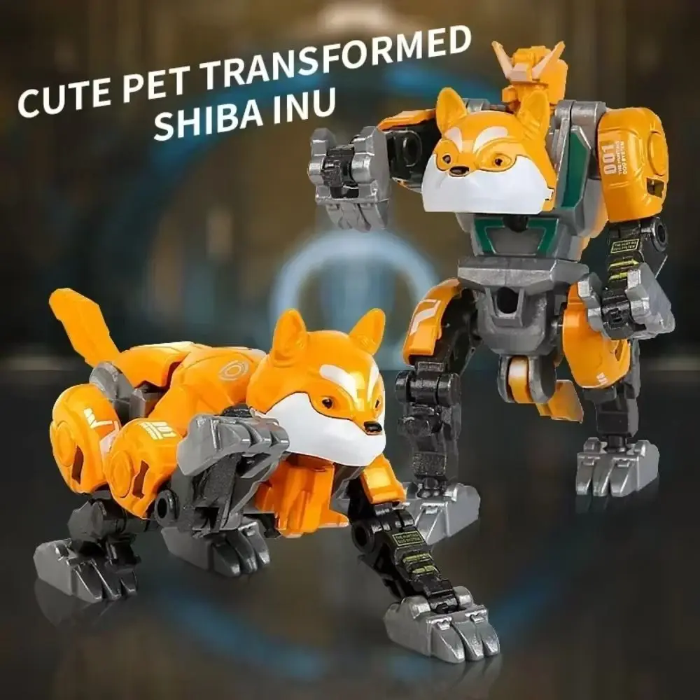 2-in-1 vervorming robot hond model speelgoed beweegbare transformatie robot hond cartoon vervorming actiefiguur jongen cadeau