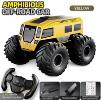 2.4G RC Car All Terrain Amphibious Off-road Vehicle 4WD Waterproof Boy Toy Drifting Racing Car Christmas Gift