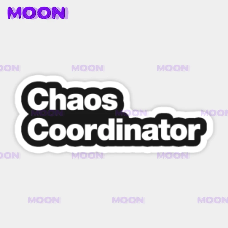 Chaos Coordinator Personalized Car Window Decal Suitable for Car Bumper Decoration Waterproof and Sunscreen KK Decal