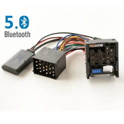 Adaptador AUX Bluetooth estéreo do carro, 10Pin Media Jack, Compatível para BMW E46, Acessórios do carro